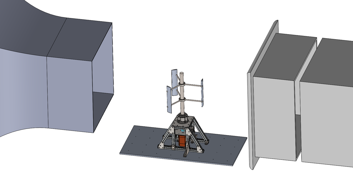 CAD model of the test rig.